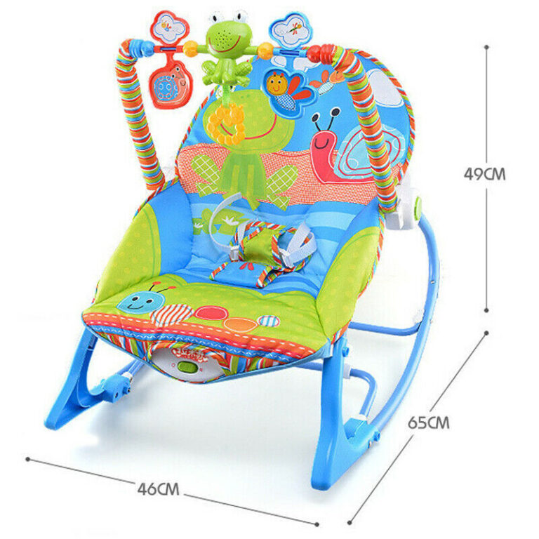 মিউজিক্যাল বেবি রকিং চেয়ার | Musical Baby Rocking Chair (Blue)